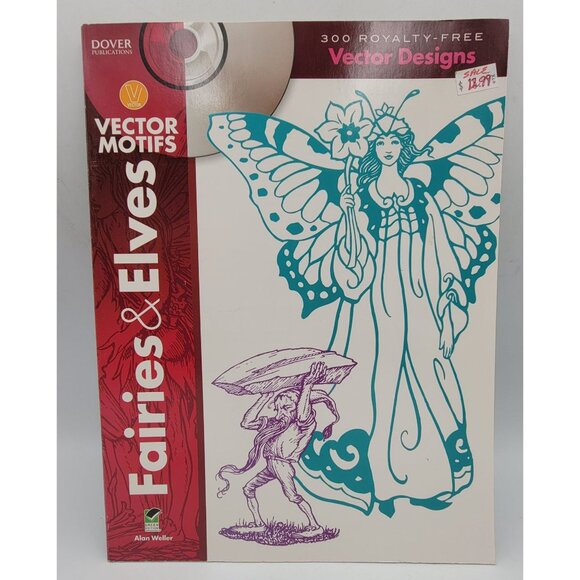 Celtic Fairies/Elves Vector Motifs Books By Dover Publications With CD/ROM - Picture 9 of 12